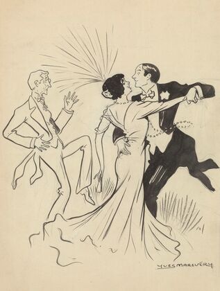 Georges Tréville, Jane Alba et Henry Defreyn dans ‘La divorcée’ de Victor Léon (1911)