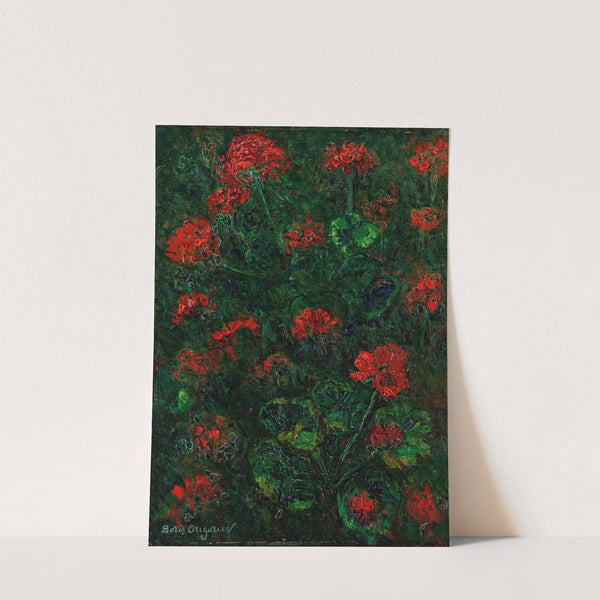 Geraniums by Boris Grigoriev