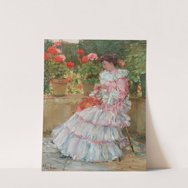 Geraniums (circa 1888-1889) by Childe Hassam