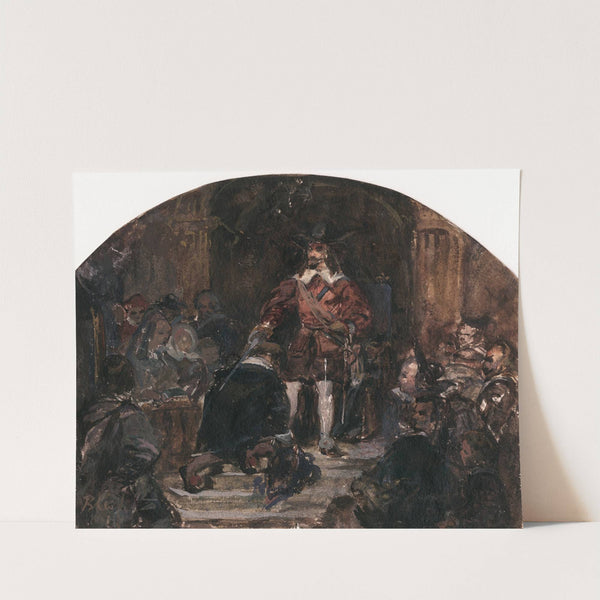 Gerard (II) ter Borch knighted by king Philip IV (1842) by David Bles