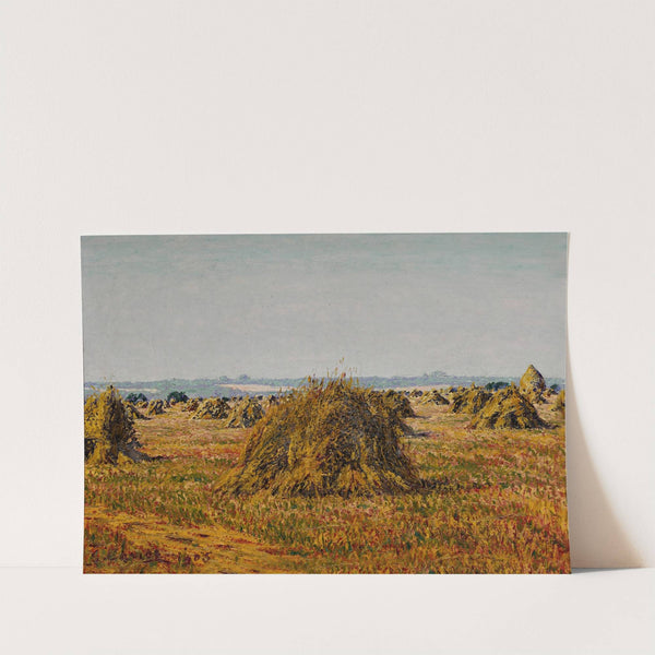 Gerbes de blé Périgny by Gustave Cariot