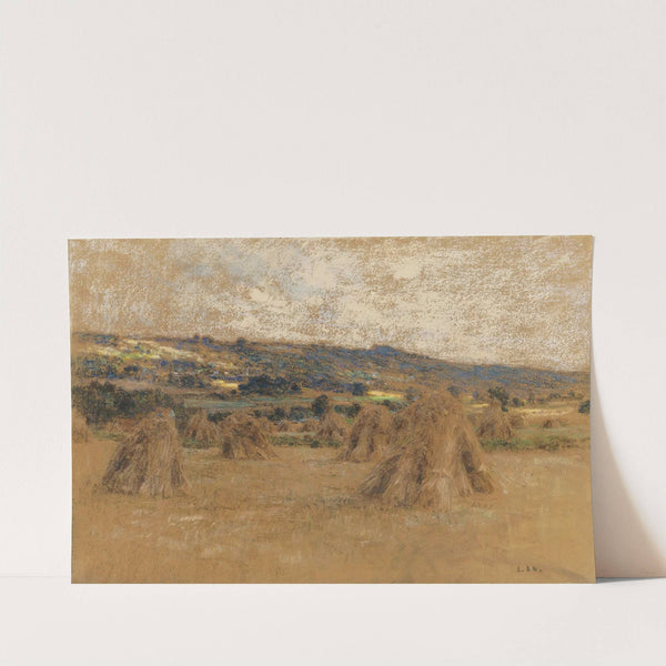 Gerbes En Tas by Léon Augustin Lhermitte