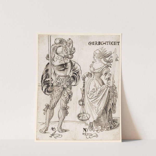 Gerechtigkeit und Eidgenosse (1519-20) by Niklaus Manuel