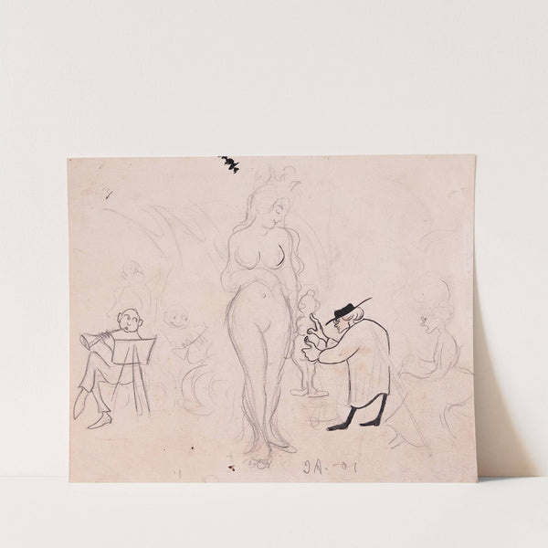 Gerhard Henning Sculpting by Ivar Arosenius