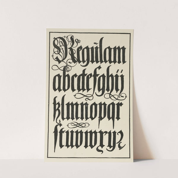 German Blackletters From a Brass by Frank Chouteau Brown