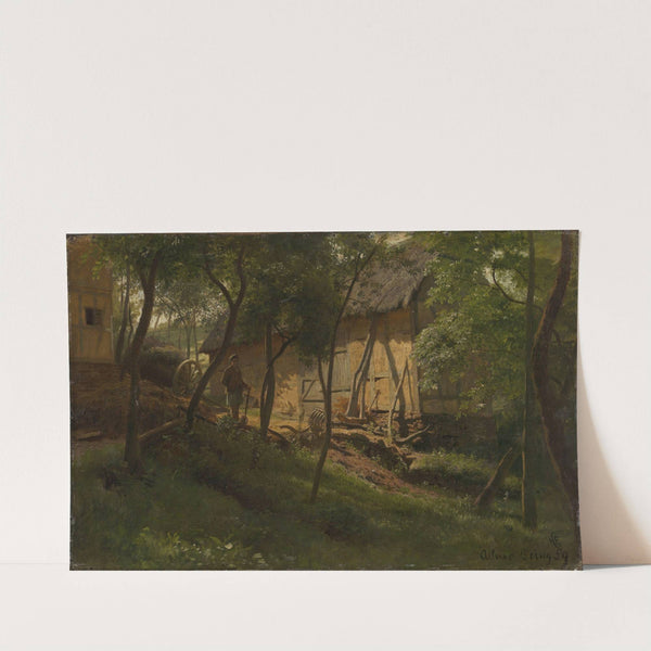 German Farm by Hans Gude