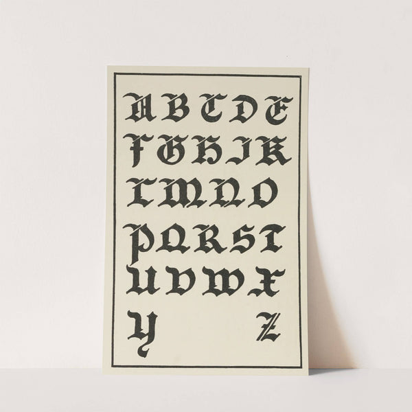 German Gothic Capitals 4 (1902) by Frank Chouteau Brown