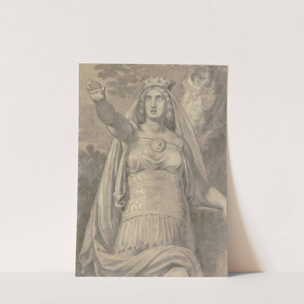 Germanische Priesterin mit Krone by Ferdinand Fellner