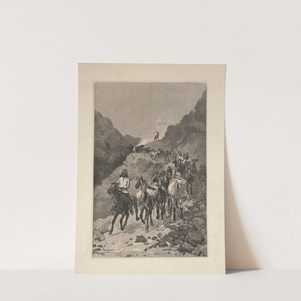 Geronimo and his band returning from a raid into Mexico (1887) by Frederic Remington