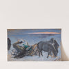 Gertruda Komorowska in the Sleigh (1883) by Leon Wyczółkowski