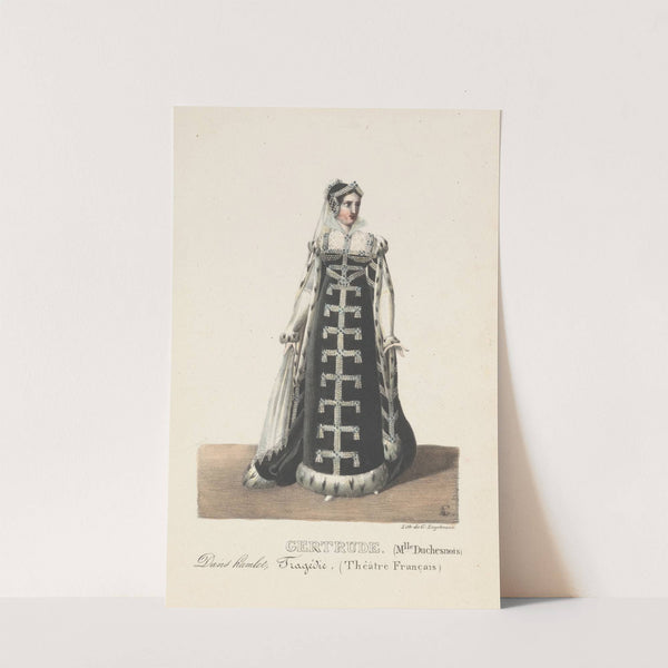 Gertrude. (Mlle. Duchesnois) Dans Hamlet, Tragédie, (Théâtre Français) (1820-1829) by Auguste Garneray