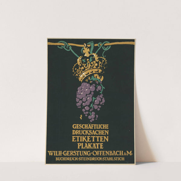 Geschäftliche Drucksachen Etiketten Plakate Wilhelm Gerstung (1913) by Franz Franke