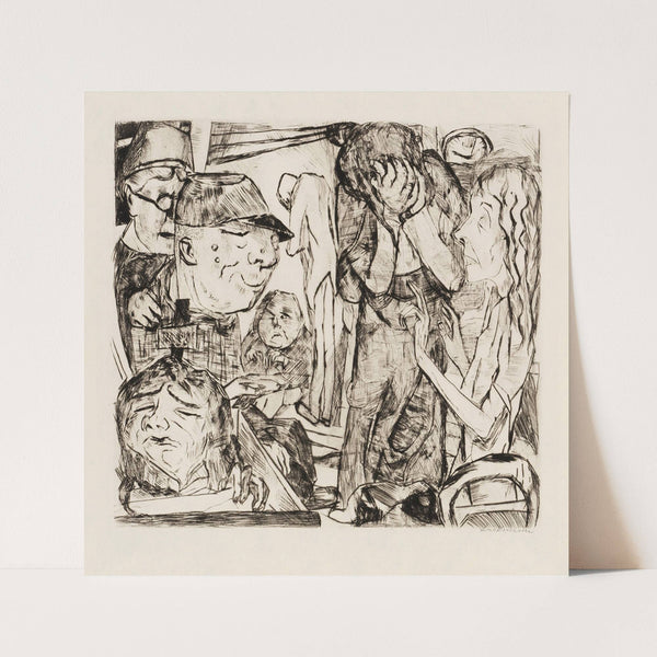 Gesichter Pl.08 (1914-1918) by Max Beckmann