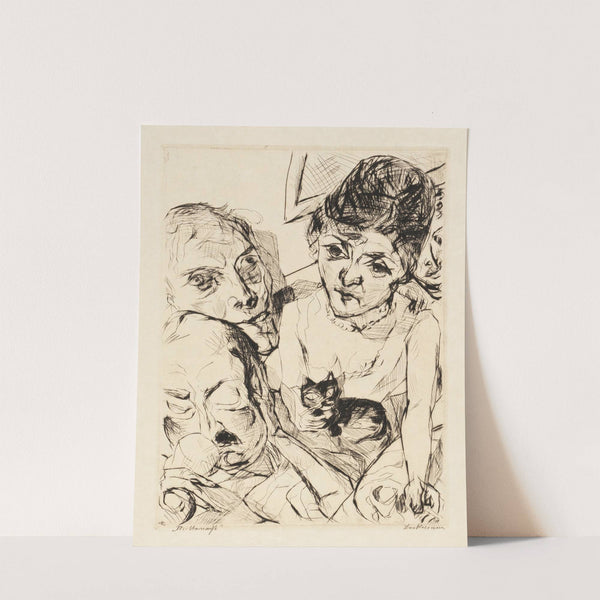 Gesichter Pl.12 (1914-1918) by Max Beckmann