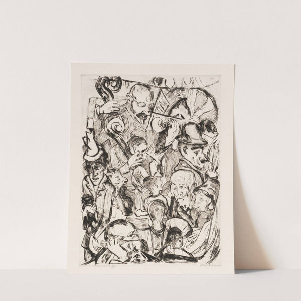 Gesichter Pl.13 (1914-1918) by Max Beckmann