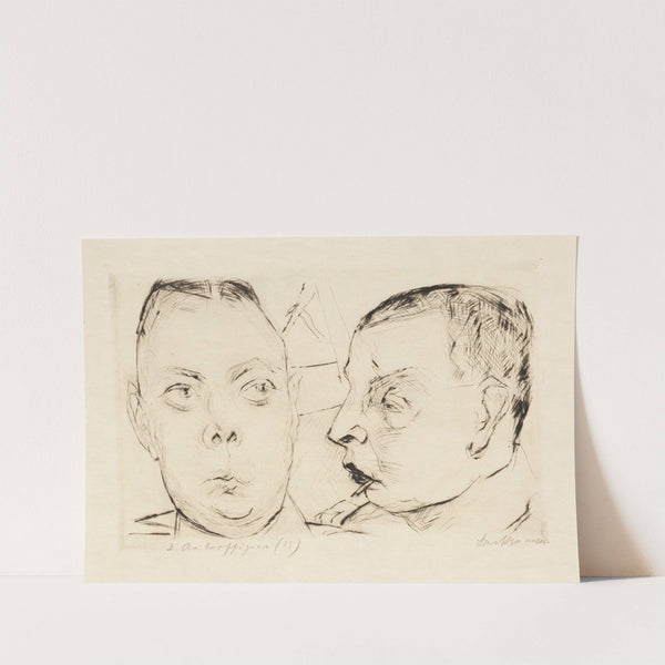 Gesichter Pl.19 (1914-1918) by Max Beckmann