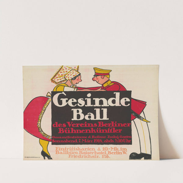 Gesindeball des Vereins Berliner Bühnenkünstler 1914 (1914) by Hollerbaum & Schmidt