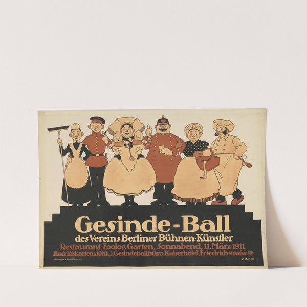 Gesindeball des Vereins Berliner Bühnenkünstler (1911) by Julius Klinger