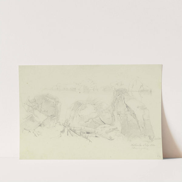 Gesteinsbrocken am Frillensee by Fritz Bamberger