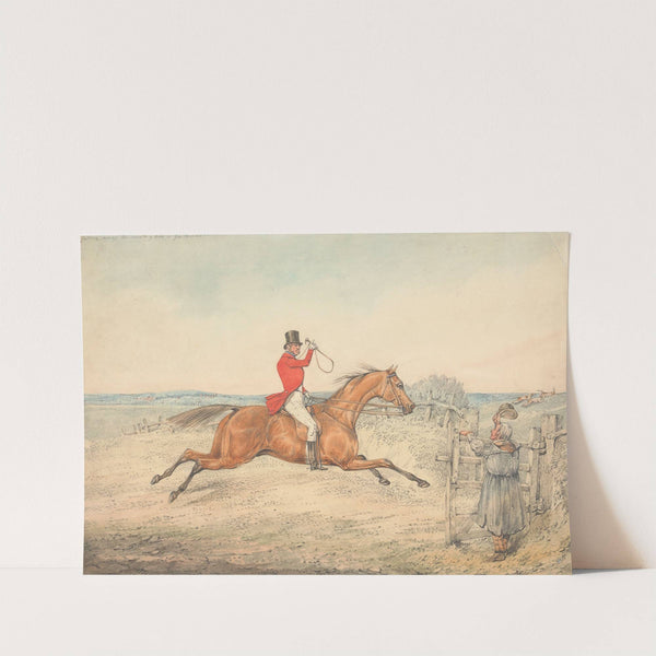 ‘Getting Across the Country Like a Gentleman’ by Henry Thomas Alken