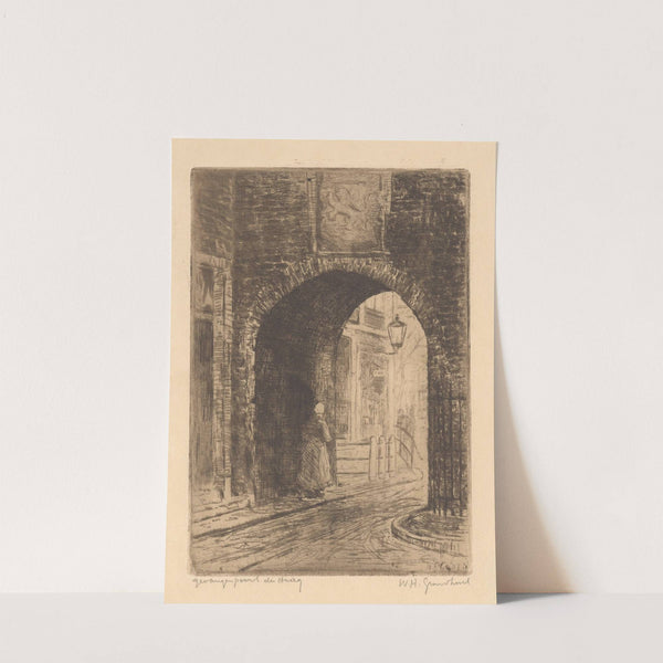 Gevangenpoort in Den Haag (1907) by Willem Adrianus Grondhout