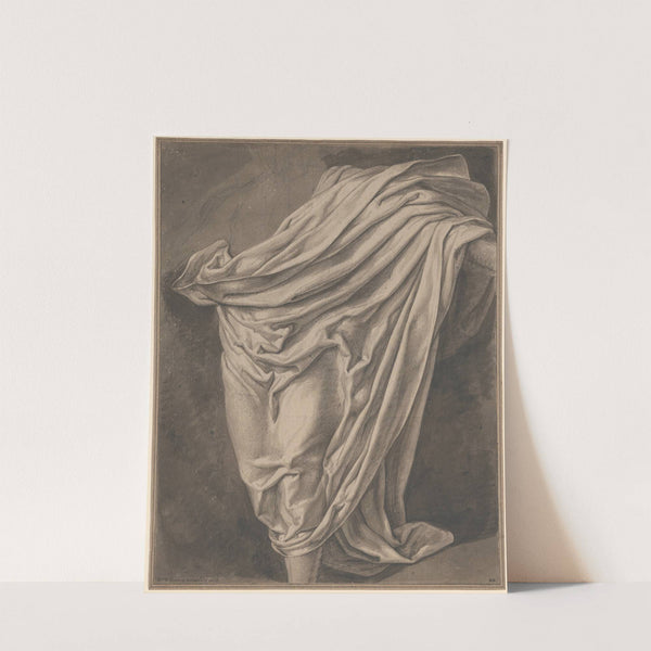 Gewaad, gedrapeerd over deels getekende mansfiguur by David Humbert de Superville