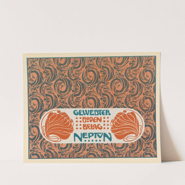 Gewebter Boden Belag Neptun (Neptune Woven Floor Covering) (1901) by Koloman Moser