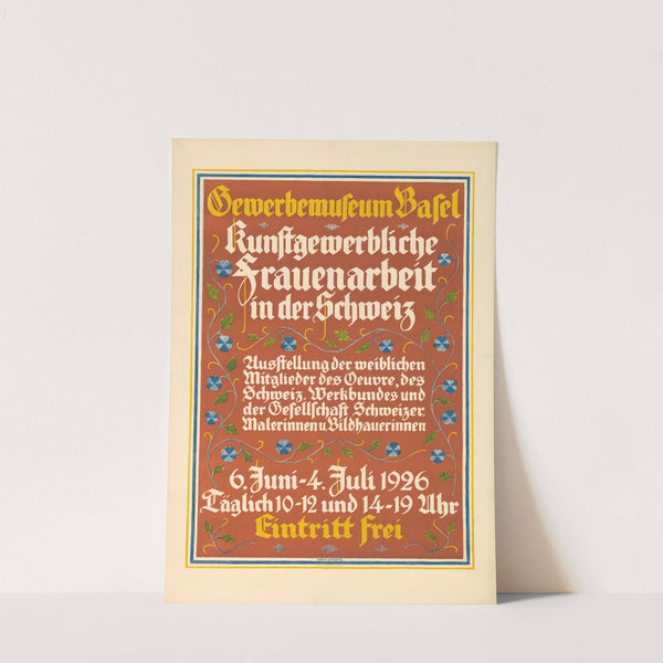 Gewerbemuseum Basel – Kunstgewerbliche Frauenarbeit in der Schweiz (1926) by Maria La Roche