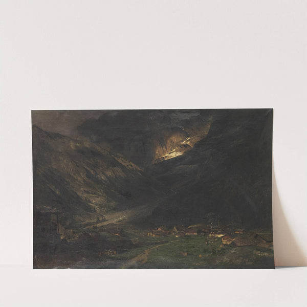 Gewitter in den Bergen by Theodor Joseph Hagen