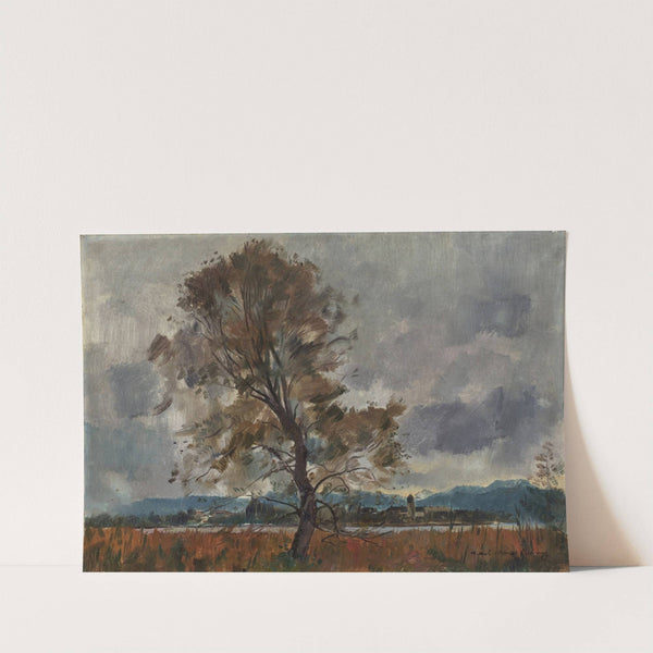 Gewitter über der Fraueninsel (circa 1925) by Hiasl Maier-Erding