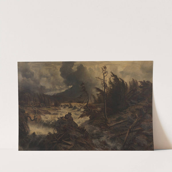 Gewittersturm im Hochgebirge (1858) by Albert Zimmermann