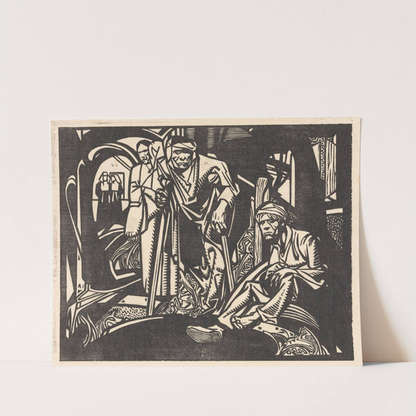 Gewonden in een kerk by Johannes Josephus Aarts