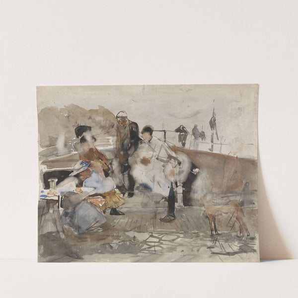 Gezelschap op een boot by George Hendrik Breitner