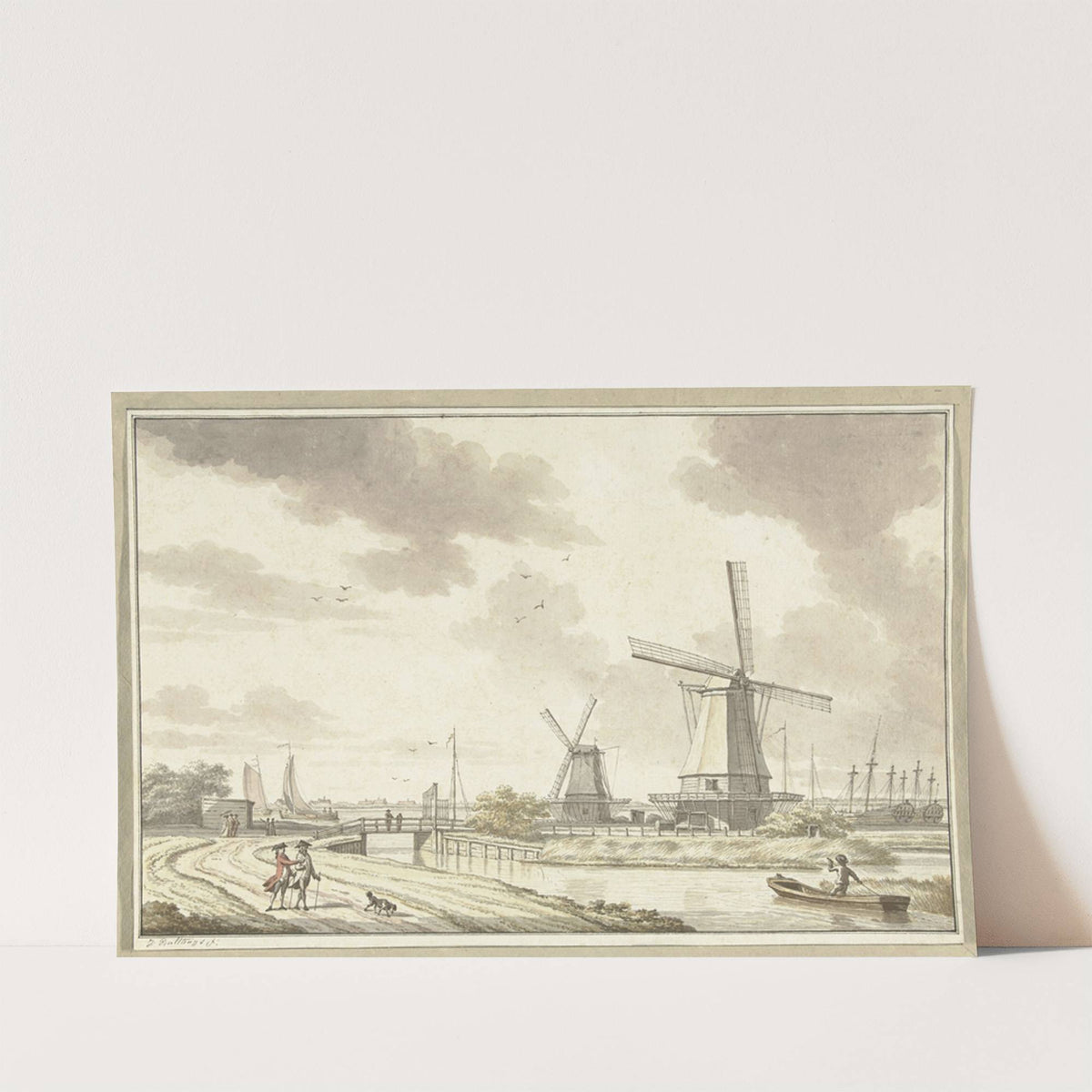 Gezicht aan de Zandhoek, buiten Haarlemmerpoort te Amsterdam by Jan Bulthuis