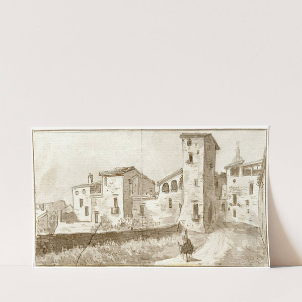 Gezicht in de omgeving van Gerona by Otto Howen