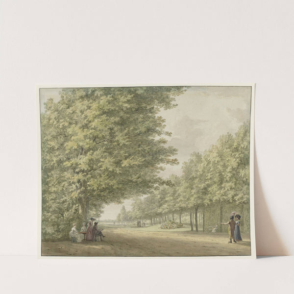 Gezicht in de tuinen van de buitenplaats Zandbergen by Hermanus Numan