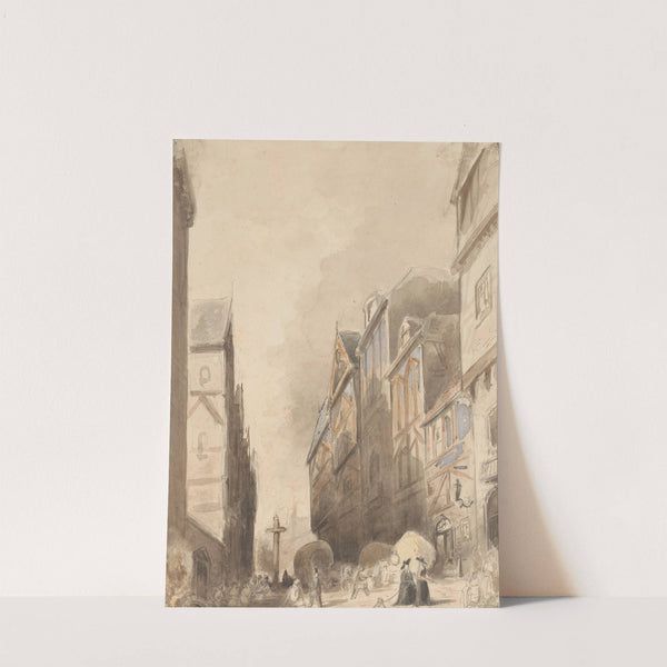 Gezicht in een buitenlandse stad by Jan Diederikus Kruseman