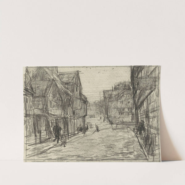 Gezicht in een dorp by Jan Veth