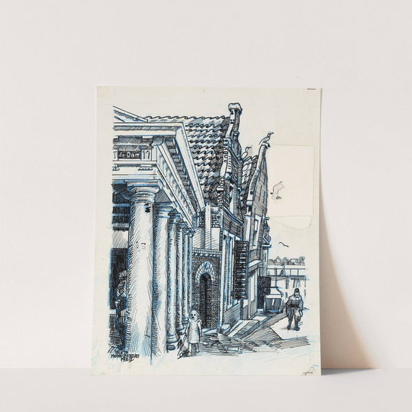 Gezicht langs het Waaggebouw te Monnickendam by Martin Monnickendam