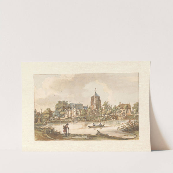 Gezicht op Acquoy aan de Linge by Jan de Beijer