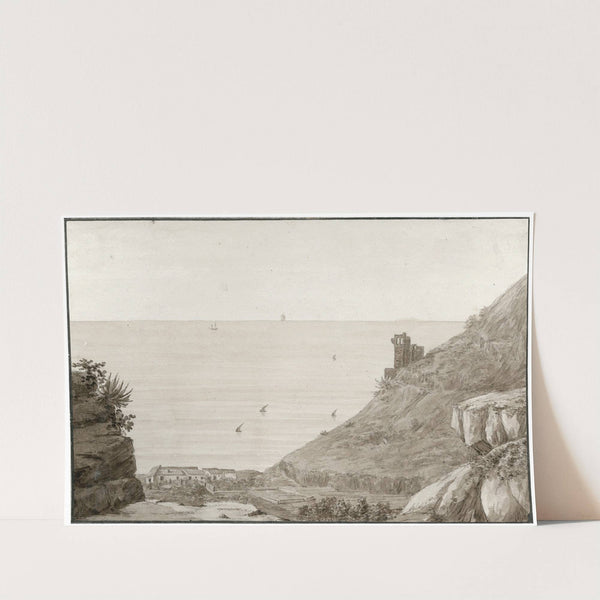 Gezicht op Barcelona vanuit de bergen by Otto Howen