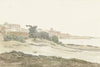 Gezicht op Barletta gelegen aan de kust