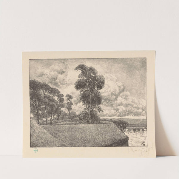 Gezicht op bastion Oud-Molen (achter het arsenaal) (1933) by Simon Moulijn