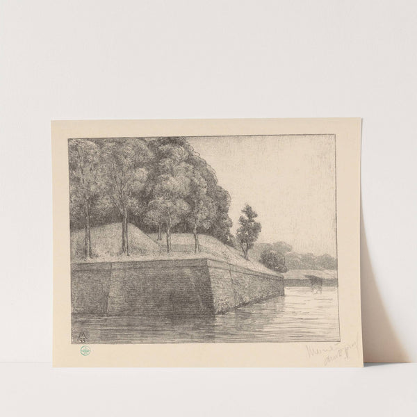 Gezicht op bastion Oud-Molen (westzijde) (1933) by Simon Moulijn