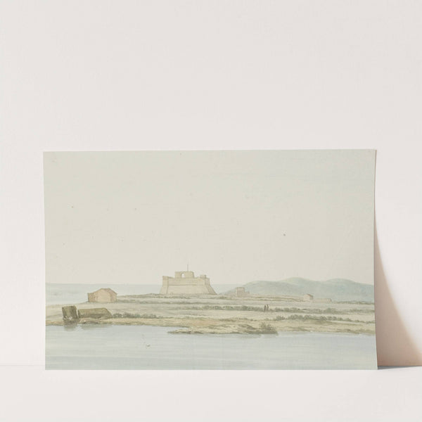 Gezicht op Capo Passero (1778) by Abraham-Louis-Rodolphe Ducros