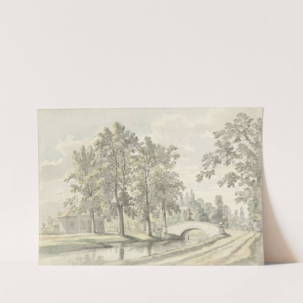 Gezicht op de Biltstraat buiten Utrecht by Johannes Jelgerhuis