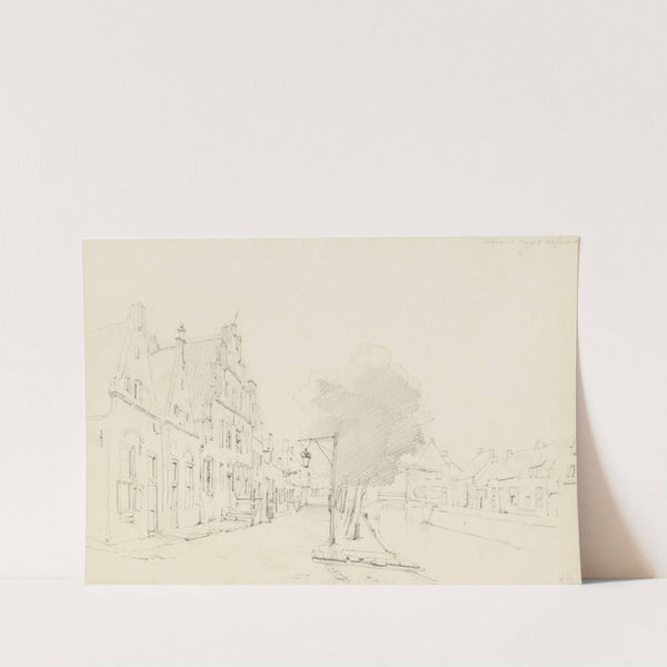 Gezicht op de gracht te Hasselt (1861) by Cornelis Springer