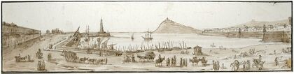 Gezicht op de haven van Barcelona