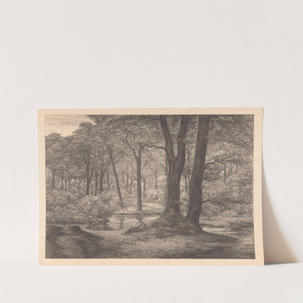 Gezicht op de Hunnenschans op de Veluwe De hunnenschans (1907) by Simon Moulijn