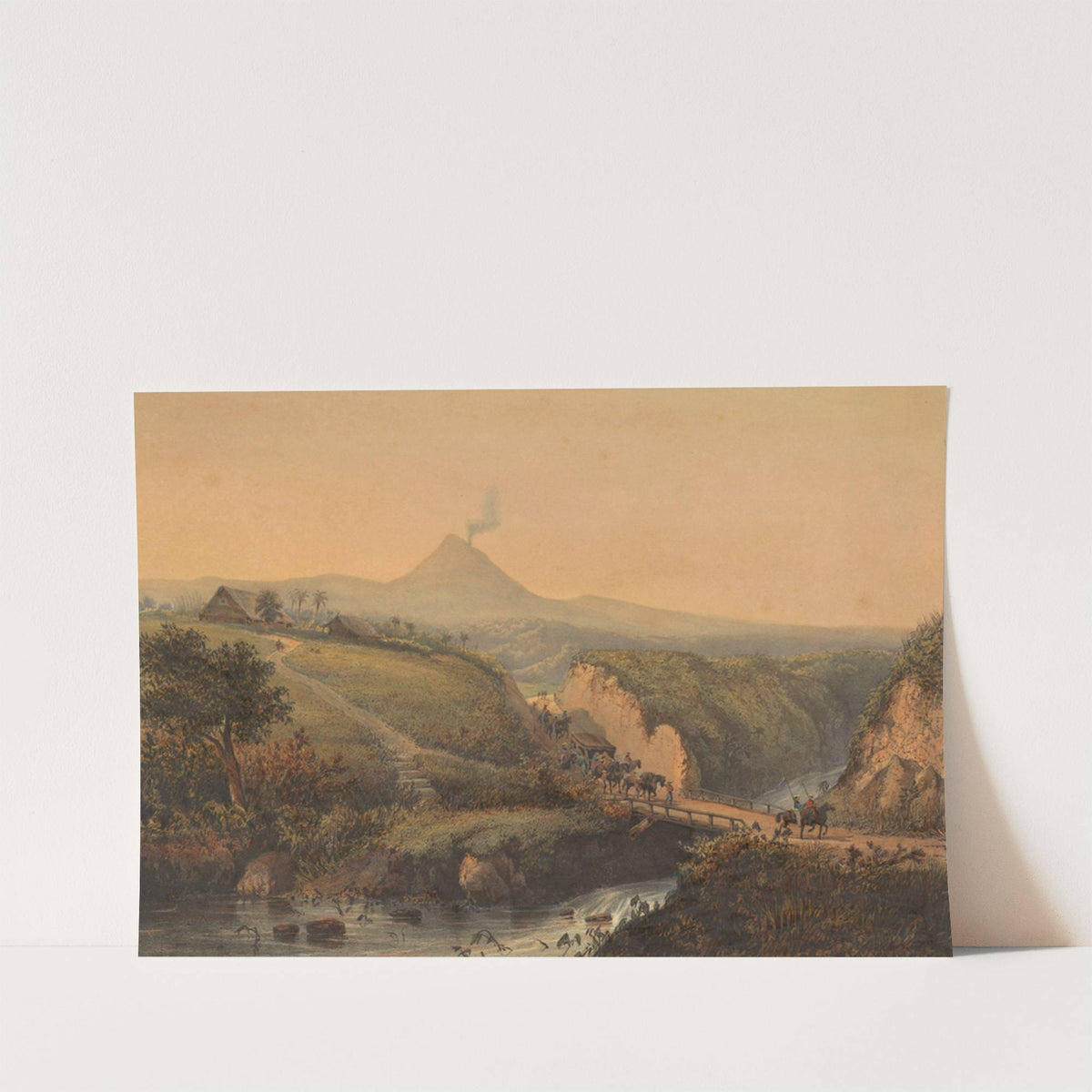 Gezicht op de omgeving van Malang (1869) by Johan Conrad Greive